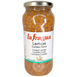 LENTEJAS COCIDAS FRASCO 12/580gr.